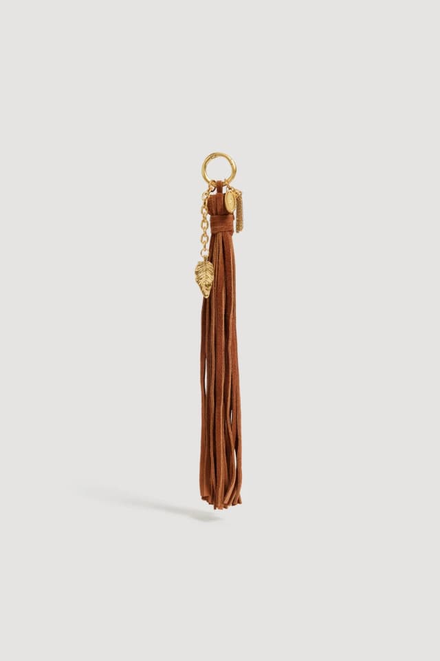AJE Nokaya Tassle Charm in AMBER BROWN, image 1 of 1 from Aje