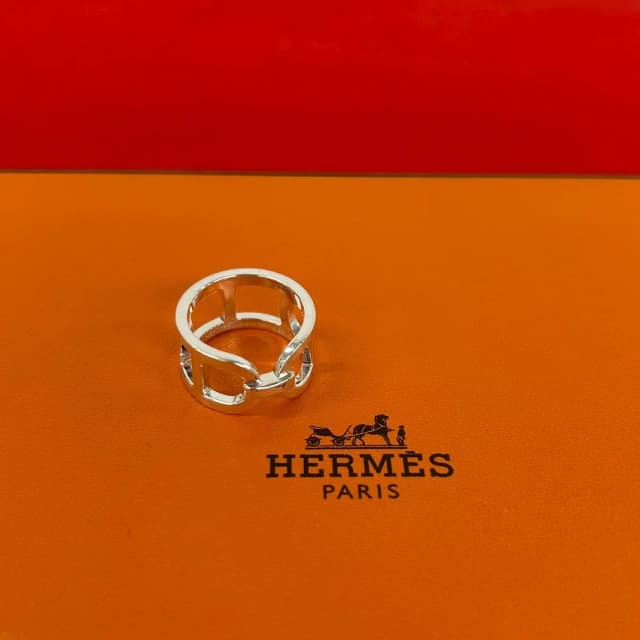Hermès Vintage Chaine D'Ancre Ring 925 Sterling Silver in Silver from The Reluxe, photo 1 of 1