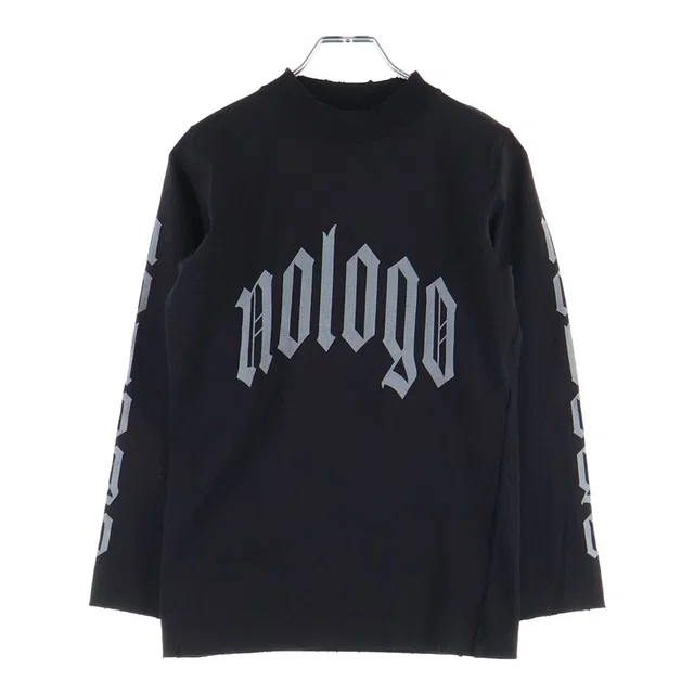 Balenciaga Destroyed Print Long Sleeve T-Shirt Black in Black from The Reluxe, photo 1 of 1