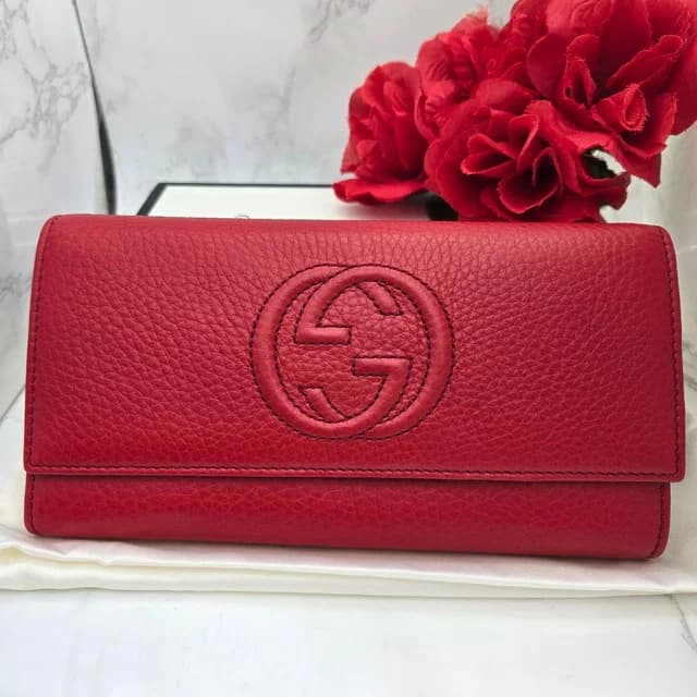 Gucci Soho GG Wallet Red in Red Leather from The Reluxe, photo 1 of 1