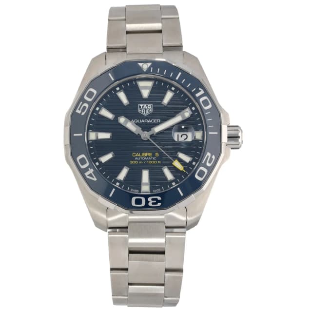 TAG Heuer Aquaracer WAY201B 43mm Stainless Steel Watch from H&T, photo 1 of 1