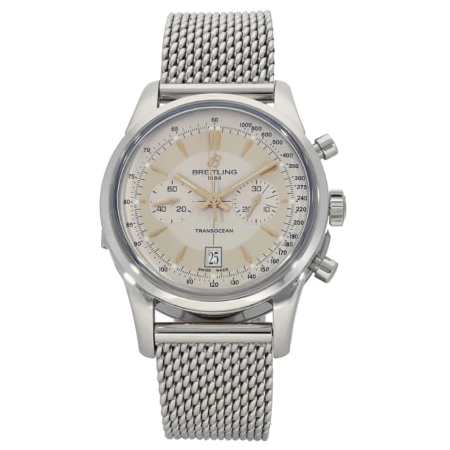 Breitling Transocean AB0154 43mm Stainless Steel Watch from H&T, photo 1 of 1