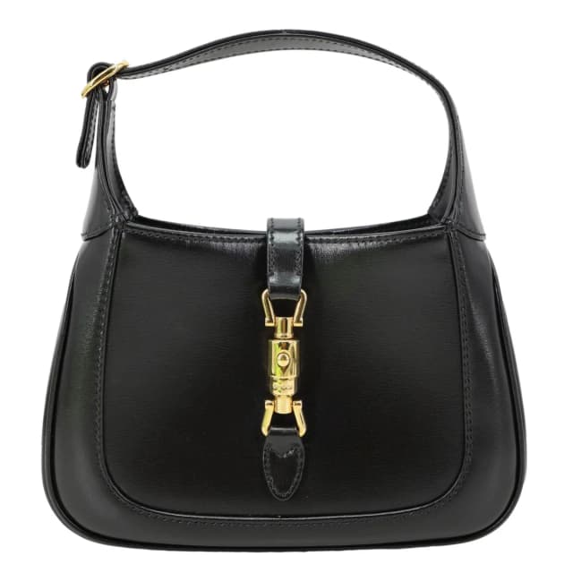 Gucci Jackie Mini 1961 Leather Shoulder Bag Black 637091 in Black Leather from Dallas Designer Handbags, photo 1 of 1