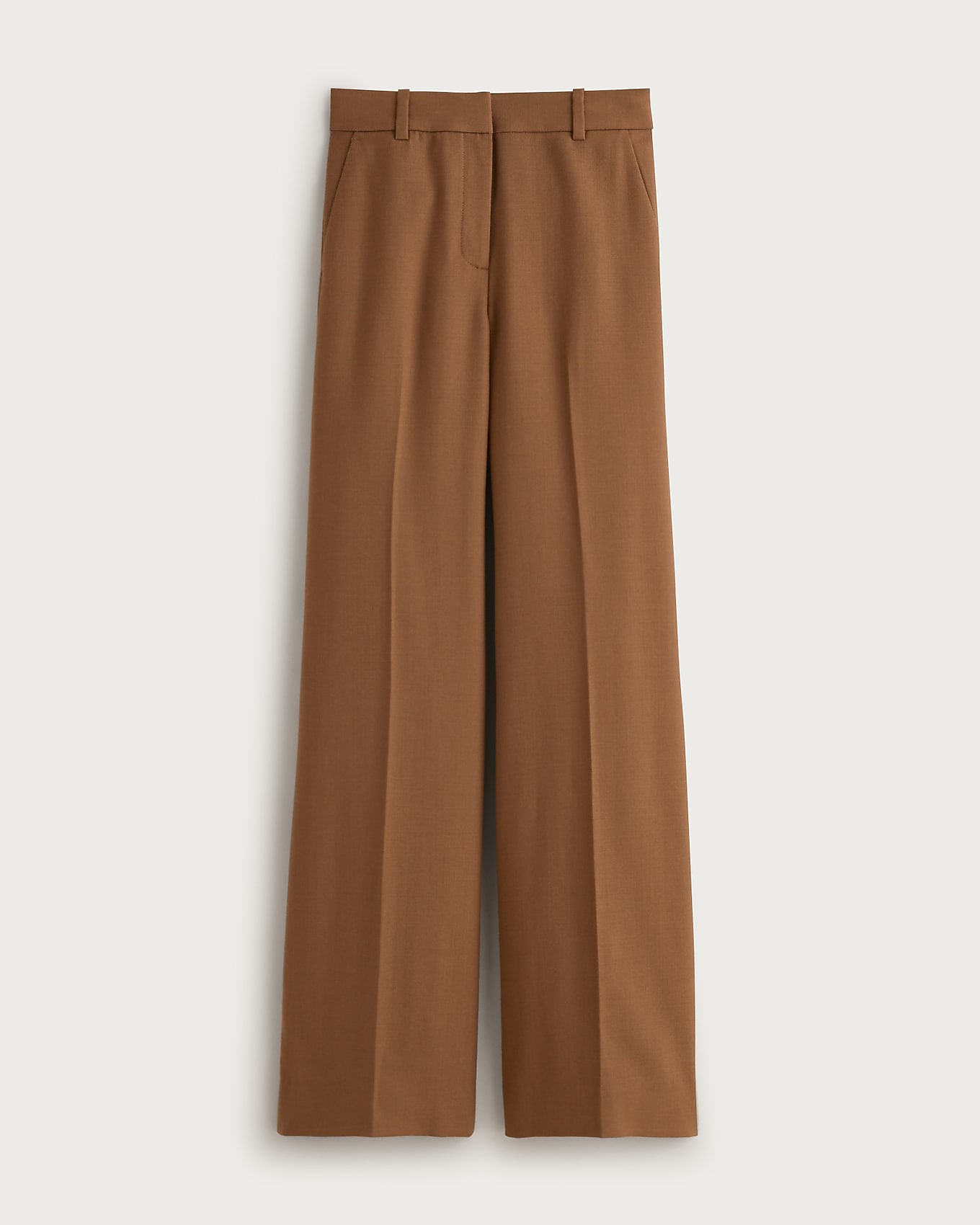 Carolina pant in wool-blend flannel in WARM CAMEL, image 1 of 1 from J.Crew (US)