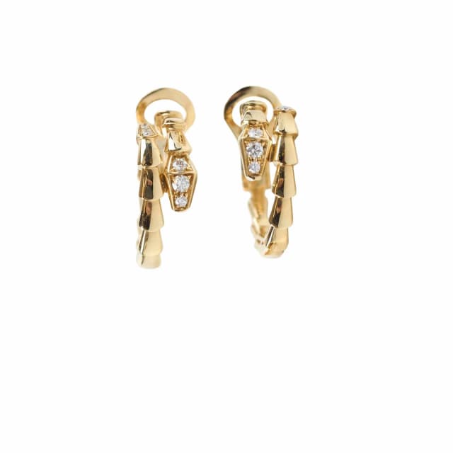 Bvlgari Serpenti Yellow Gold Diamond Earrings in Yellow from The Purse Affair, photo 1 of 1