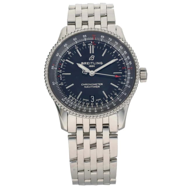 Breitling Navitimer A17325 38mm Stainless Steel Watch from H&T, photo 1 of 1