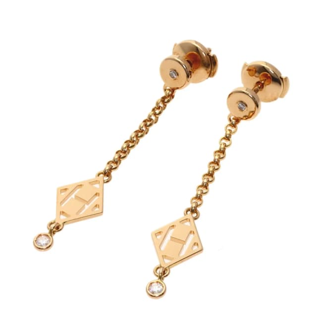 Hermès Gambade Diamond Earrings 18K Pink Gold in Pink from The Reluxe, photo 1 of 1