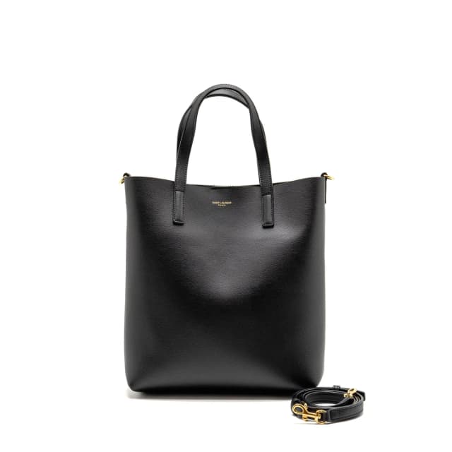Saint Laurent Toy Shopping Tote Bag Smooth Calfskin Black GHW in Black Calfskin from EMIER, photo 1 of 1