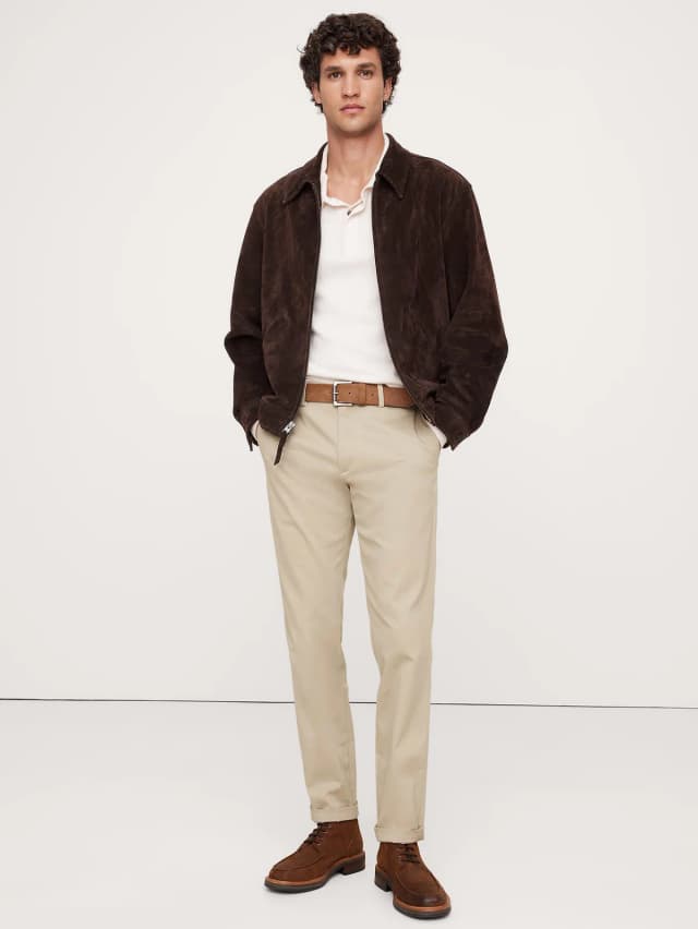 Banana Republic Skinny Rapid Movement Chino in Khaki Beige, image 1 of 1 from Banana Republic (Canada)