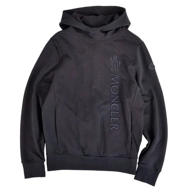 Moncler Hoodie Sweatshirt Black in Black from The Reluxe, photo 1 of 1