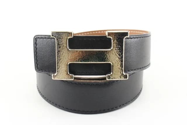 Hermès 32mm Martelee Reversible H Logo Belt Hammered Buckle from Bagriculture, photo 1 of 1