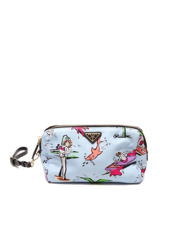 Prada Stampato Surf Tessuto Pouch in Nylon from A Retro Tale, photo 1 of 1