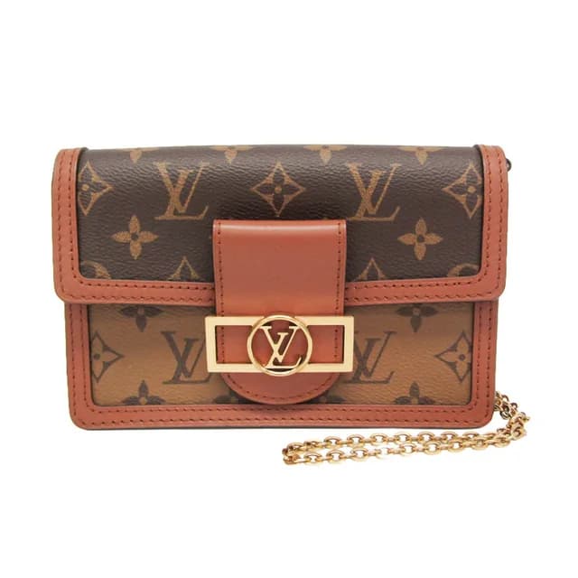 Louis Vuitton Monogram Reverse Dauphine Chain Wallet M68746 Women's Monogram Reverse in Beige/Brown Monogram Reverse , Leather from Elady, photo 1 of 1