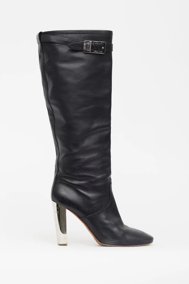Hermès Chrome Heel Boot in Leather from VSP Consignment, photo 1 of 1