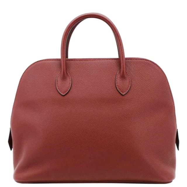 Hermès Bolide 30 Vintage Taurillon Leather Satchel Bag Maroon in Leather from Dallas Designer Handbags, photo 1 of 1