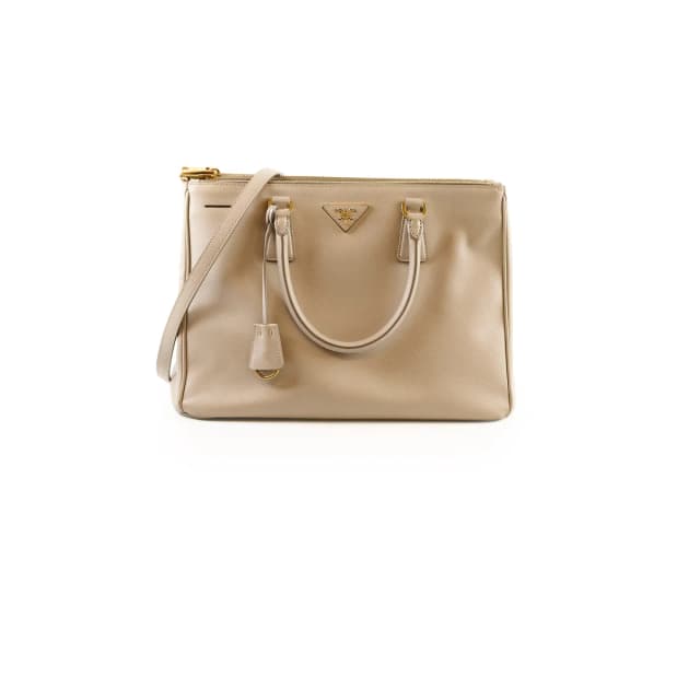 Prada Saffiano Galleria Large Tote Light Grey in Grey Saffiano leather from The Purse Affair, photo 1 of 1
