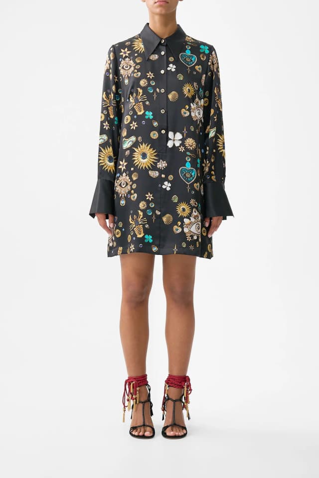 Camilla eBoutique MINI SHIRT DRESS AMULETS AND ALCHEMY, image 1 of 1 from CAMILLA
