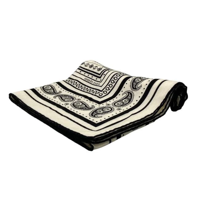 Hermès Shawl Carre Geant 140 White Black Tattoos Marins Bandana Cashmere Silk in Black Silk from The Reluxe, photo 1 of 1