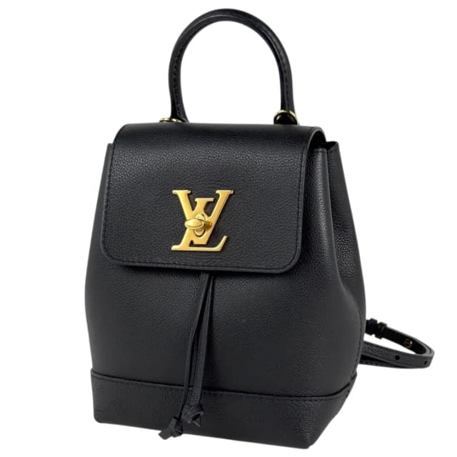 Louis Vuitton Lockme Backpack Mini Leather Noir in Black Leather from The Reluxe, photo 1 of 1