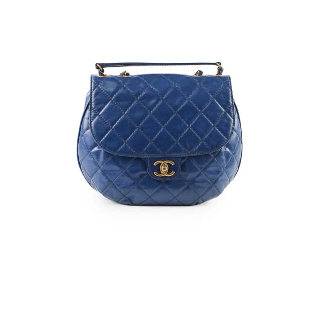 Chanel Bubble CC Flap Blue Calfskin in Blue Calfskin from The Purse Affair, photo 1 of 1