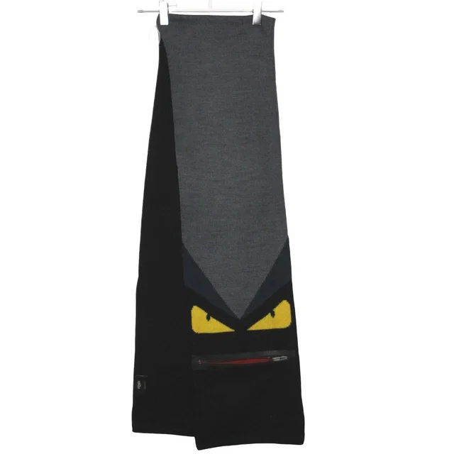 Fendi Scarf Bugsmon Star Shawl Knit Black Gray in Black from The Reluxe, photo 1 of 1