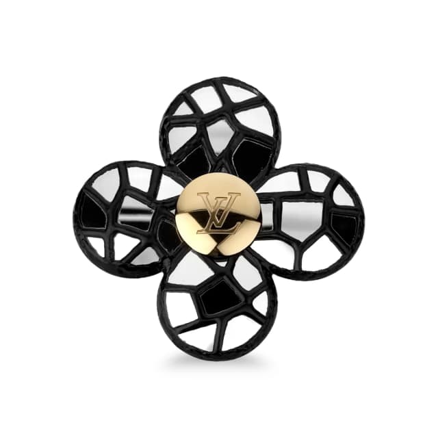 Louis Vuitton Fall 2006 Mosaic Mirror & Metal Lumiere Large Brooch in Mirror & Metal from Designer Archives, photo 1 of 1