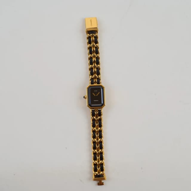 Chanel Premiere L Black/Gold Watch in Black from The Purse Affair, photo 1 of 1