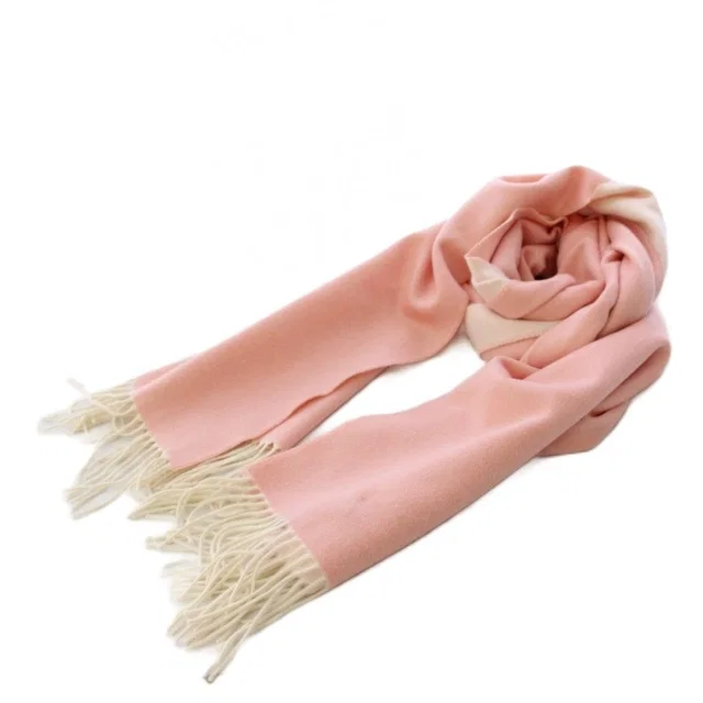 Loro Piana Scarf Shawl Baby Cashmere Pink Fringe in Pink Cashmere from The Reluxe, photo 1 of 1