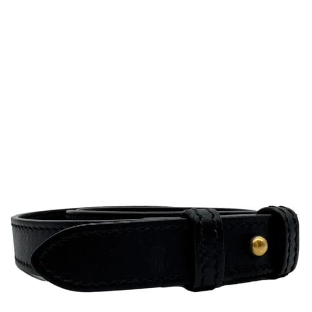 Gucci Leather Strap Black in Black Leather from Dallas Designer Handbags, photo 1 of 1