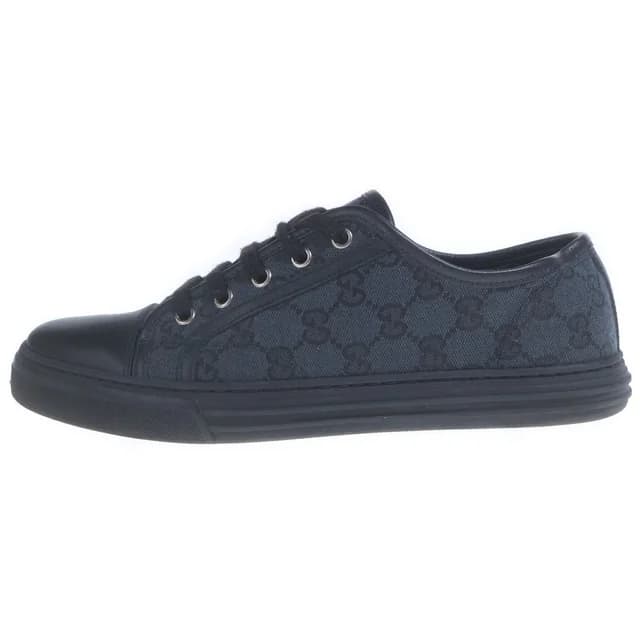 Gucci T Original GG Canvas Sneakers Low Cut Shoes Navy in Navy Canvas from The Reluxe, photo 1 of 1