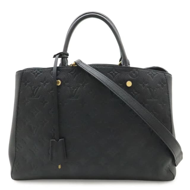 Louis Vuitton Monogram Empreinte Montaigne GM Tote 2-Way Shoulder Bag Noir in Black Leather from The Reluxe, photo 1 of 1