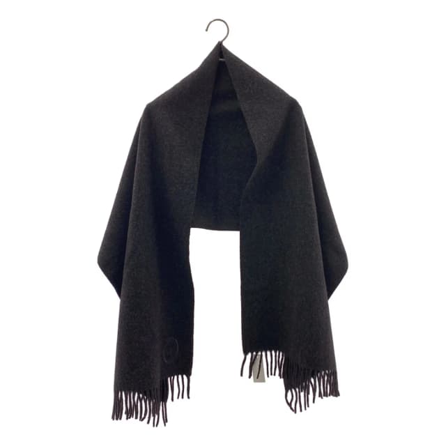 Dior Logo Fringe Large Scarf Dark Brown in Brown Cashmere from The Reluxe, photo 1 of 1