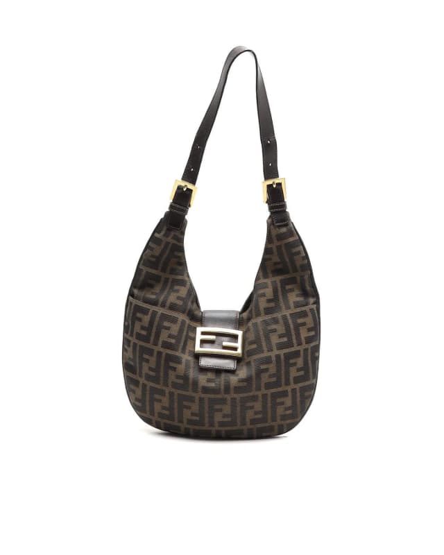 Fendi Zucca Half Moon Bag in Canvas from A Retro Tale, photo 1 of 1