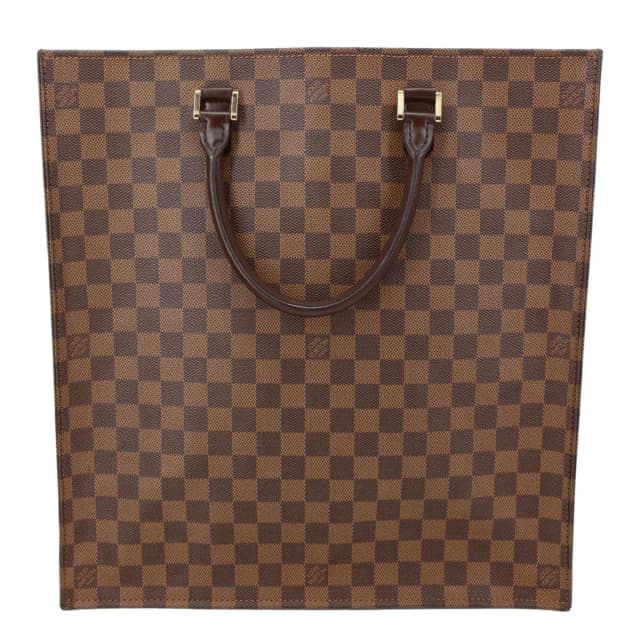 Louis Vuitton Sac Plat MM Damier Ebene Tote Bag Brown in Brown Canvas from Dallas Designer Handbags, photo 1 of 1