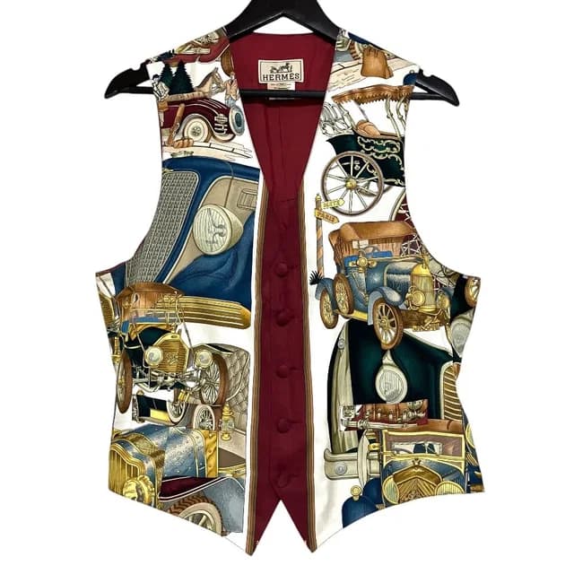 Hermès St Christopher and the Infant Jesus Silk Scarf Vest Gilet Multicolor 50 in Multicolor Silk from The Reluxe, photo 1 of 1