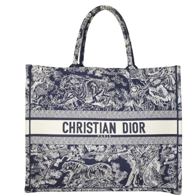 Dior Book Tote Large Toile de Jouy Reverse in Canvas from Luxe.It.Fwd, photo 1 of 1