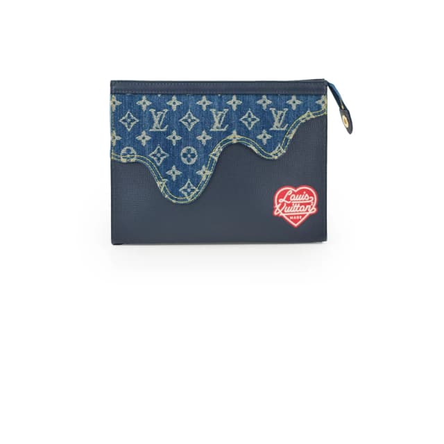 Louis Vuitton Nigo Monogram Pochette Voyage MM Denim in Denim from The Purse Affair, photo 1 of 1