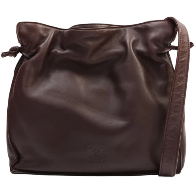 Loewe Flamenco Shoulder Bag Brown in Brown Leather from VINTAGE QOO TOKYO, photo 1 of 1