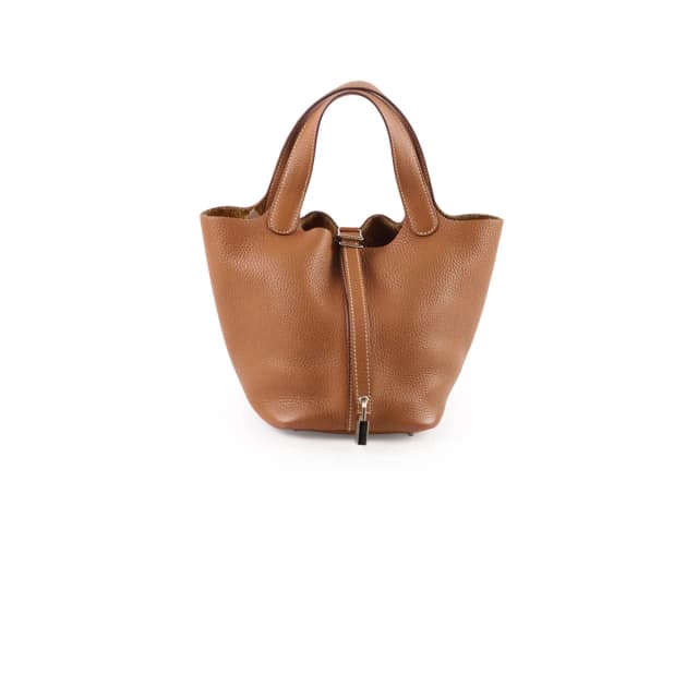 Hermès Picotin 18 Gold PHW A Stamp in Gold Clemence leather from The Purse Affair, photo 1 of 1