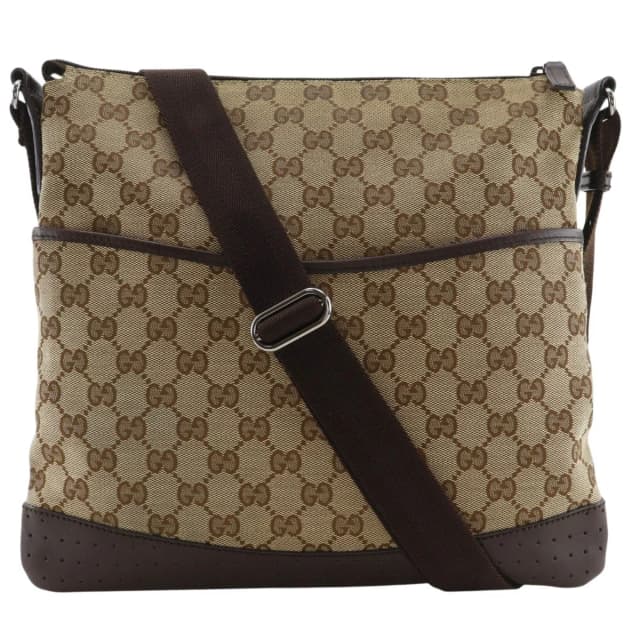 Gucci GG Canvas Brown Shoulder Bag in Brown Canvas from The Reluxe, photo 1 of 1