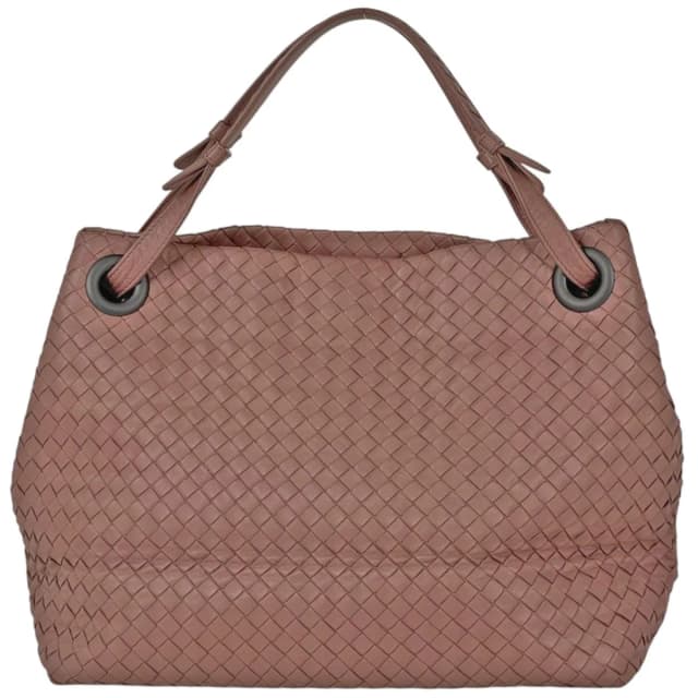 Bottega Veneta Tote Bag Intrecciato Garda Leather Pink in Pink Woven leather from The Reluxe, photo 1 of 1