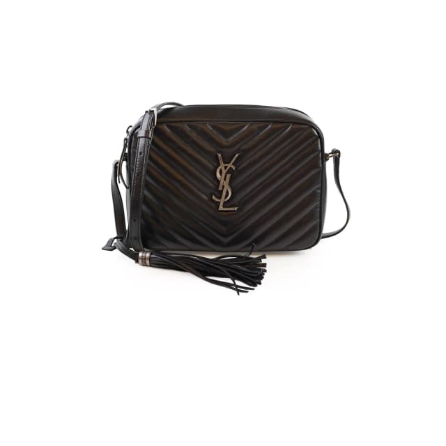 Saint Laurent Lou Camera Bag Black SHW in Black Leather from The Purse Affair, photo 1 of 1