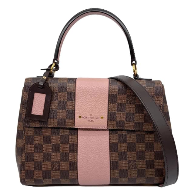 Louis Vuitton Bond Street Damier Ebene Crossbody Bag Magnolia in Brown Canvas from Dallas Designer Handbags, photo 1 of 1