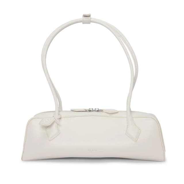 Alaïa Le Teckel Medium Shoulder Bag in White Goatskin from Blue Spinach, photo 1 of 1