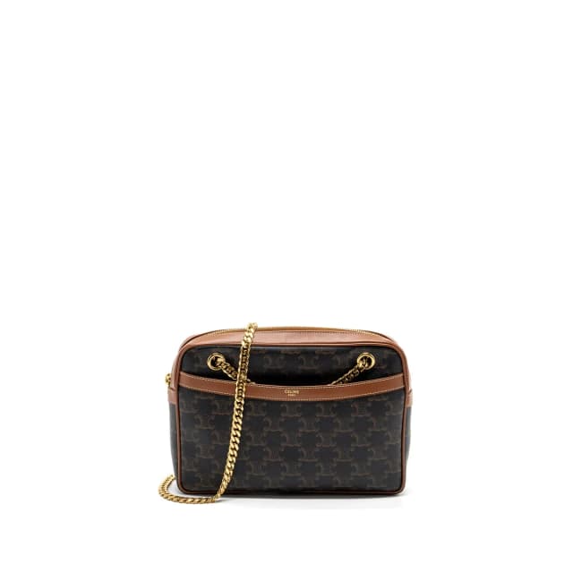 Celine patapans bag triomphe canvas/Leather brown GHW in Brown Canvas from EMIER, photo 1 of 1