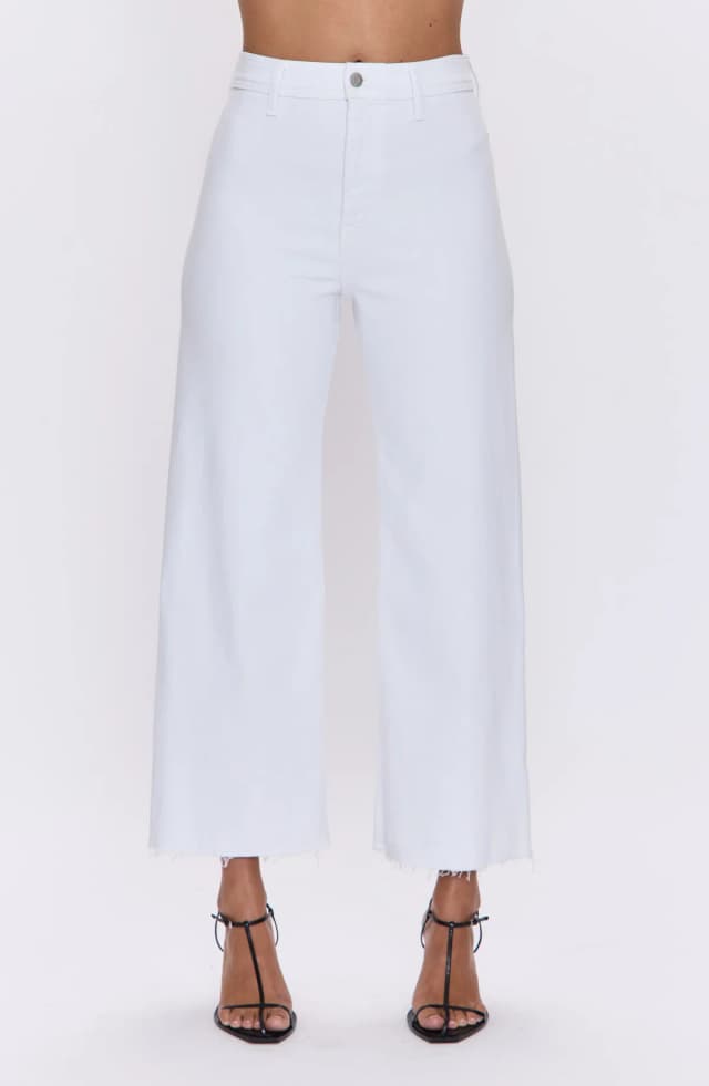 Pistola Penny Crop High Waist Raw Hem Wide Leg Jeans, image 1 of 1 from Nordstrom Rack