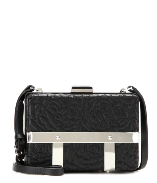 Alexander McQueen Roses Embossed Cage Bag, Black, image 1 of 1 from Cultstatus
