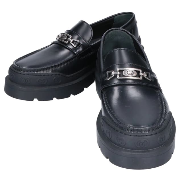Gucci Shirring Loafers 6.5 in Black Leather from The Reluxe, photo 1 of 1