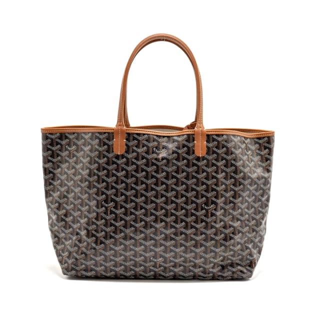 Goyard Saint Louis PM Goyardine Canvas/Chevroches Calfskin Black/Tan SHW in Black Calfskin from EMIER, photo 1 of 1