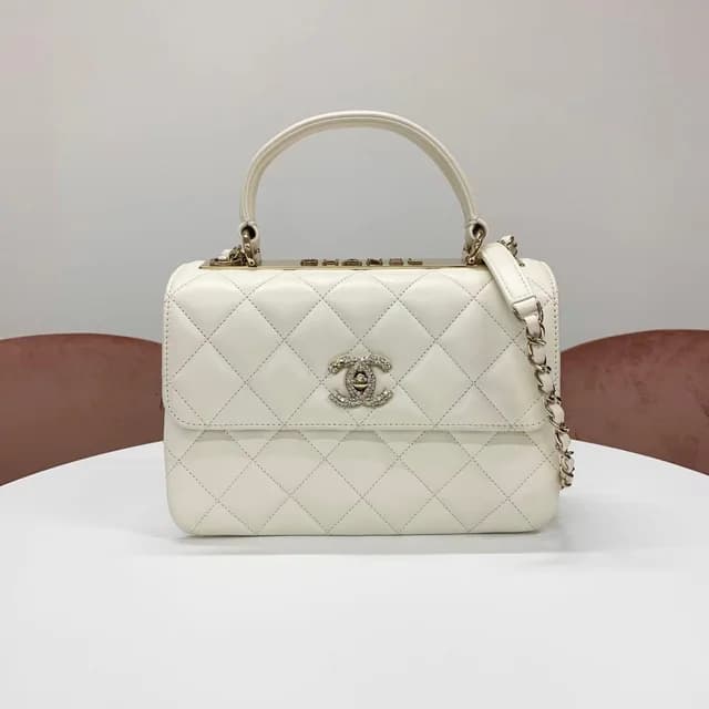 Chanel Trendy Lambskin Rhinestone Shoulder Bag in Lambskin from The Reluxe, photo 1 of 1